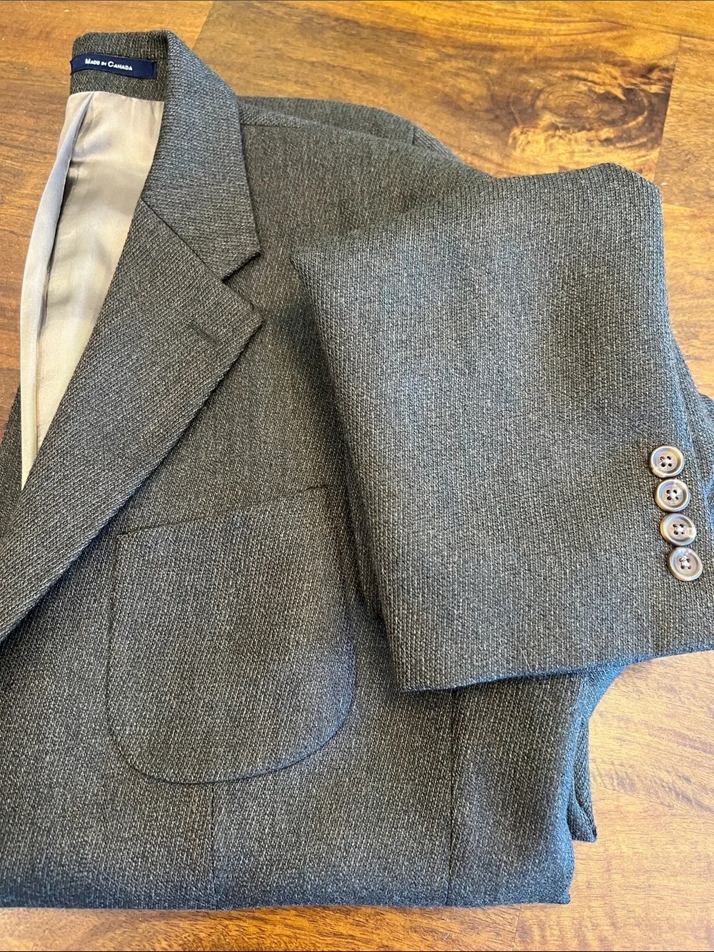 Ralph Lauren Men's Gray Herringbone Sport Coat